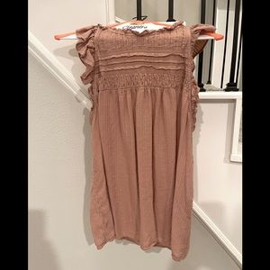 Light weight flutter sleeve blouse size XL. Loft.